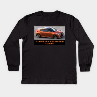 I Love My Veloster Turbo Kids Long Sleeve T-Shirt